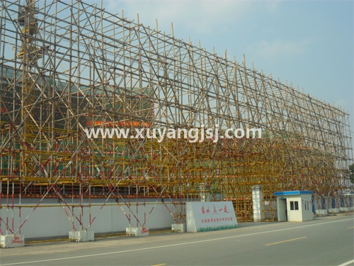 鋼管腳手架--高壓護(hù)道線展示區(qū)